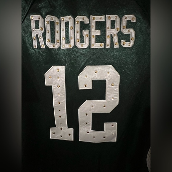 Aaron Rodgers Green Bay Packers NFL Team Apparel Womens Stitched Jersey Size L - Picture 7 of 9